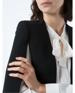 Dolce & Gabbana 18Kイエローゴールド 春のアメジストリング - サムネイル2