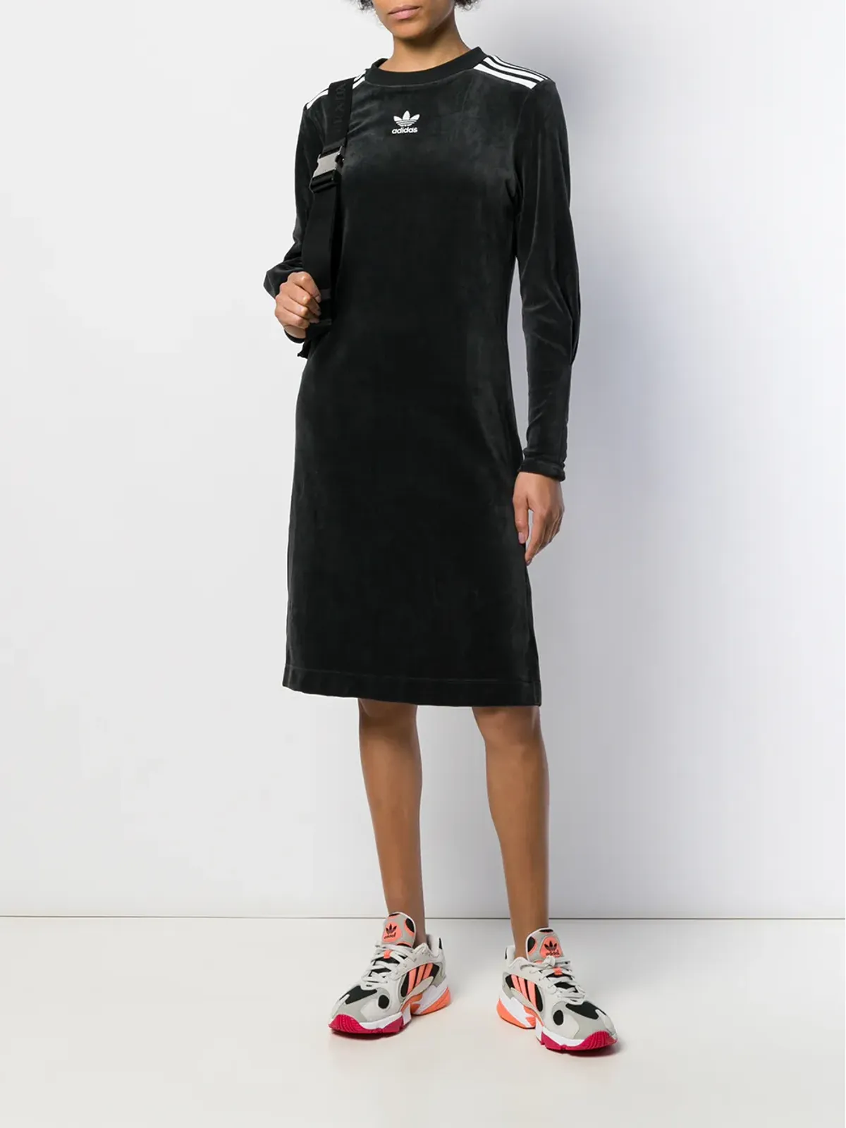adidas long sleeved logo dress - 画像2