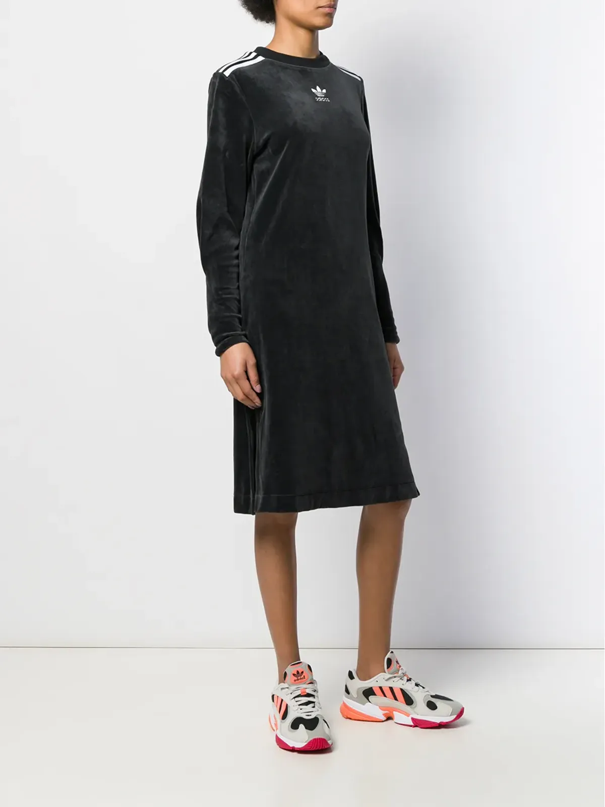 adidas long sleeved logo dress - 画像3