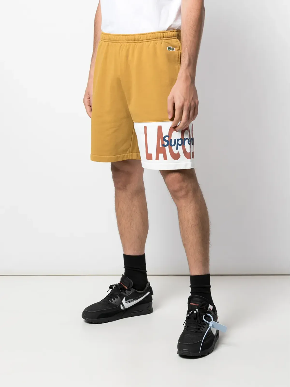 Supreme x Lacoste ロゴパネル トラックショーツ - 画像3