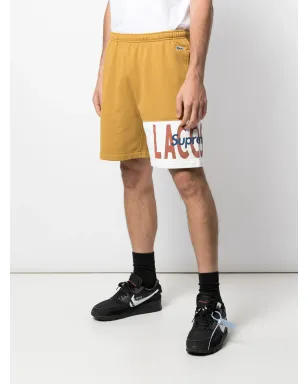 Supreme x Lacoste ロゴパネル トラックショーツ - サムネイル3