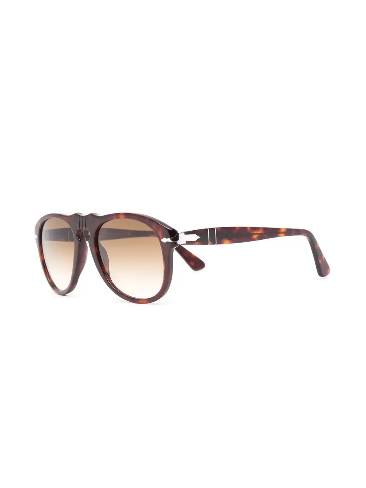 Persol べっ甲柄丸型フレーム サングラス - 画像2