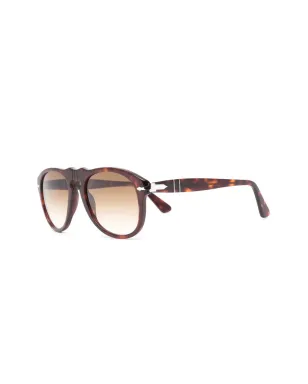 Persol べっ甲柄丸型フレーム サングラス - サムネイル2