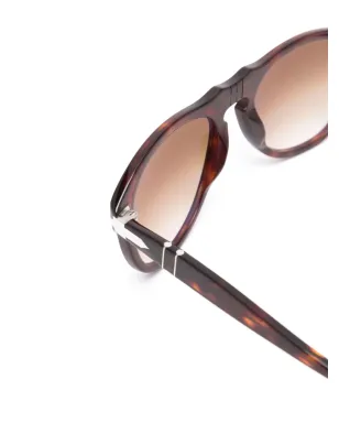 Persol べっ甲柄丸型フレーム サングラス - サムネイル3