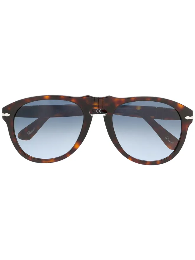 Persol Persol 丸形フレームサングラス - ブラウンの商品画像