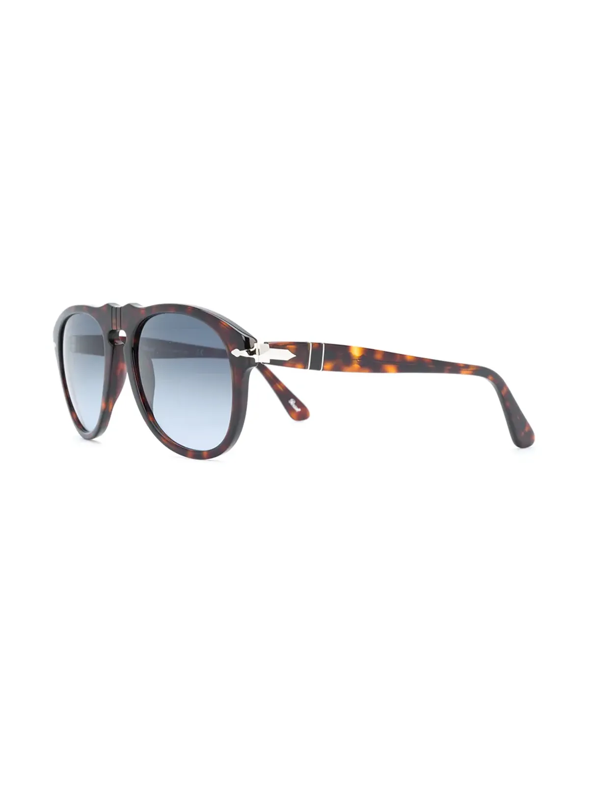 Persol 丸形フレームサングラス - ブラウン - 画像2