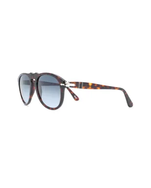 Persol 丸形フレームサングラス - ブラウン - サムネイル2
