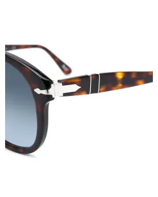 Persol 丸形フレームサングラス - ブラウン - サムネイル3