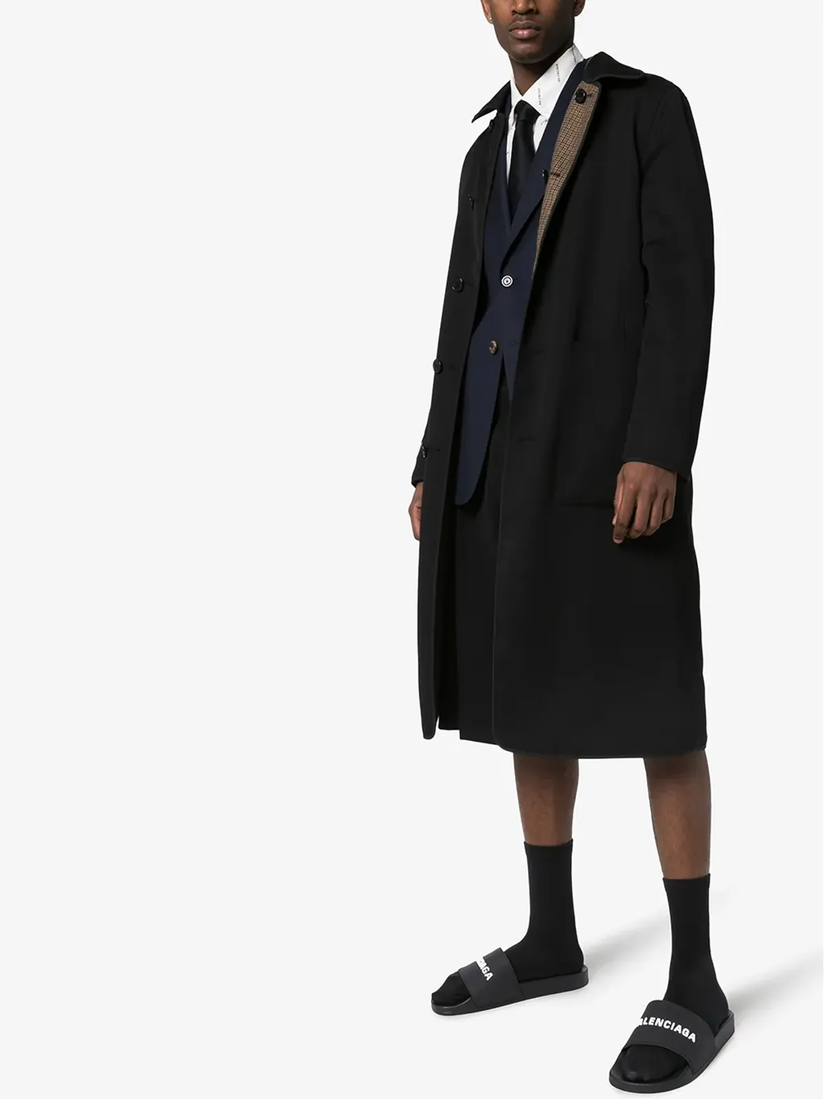 Balenciaga ロゴエンボス プールサイドスライド - 画像2