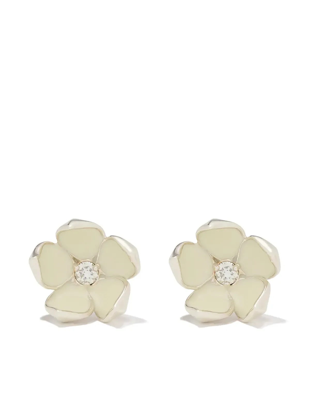 Shaun Leane 桜モチーフ ダイヤモンド入り 大ぶりフラワースタッドピアス - 画像1