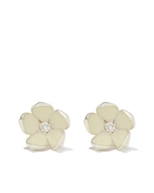 Shaun Leane 桜モチーフ ダイヤモンド入り 大ぶりフラワースタッドピアス - サムネイル1