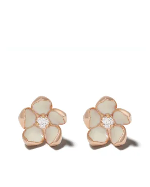 Shaun Leane 桜の花モチーフ ダイヤモンド イヤリング - サムネイル1