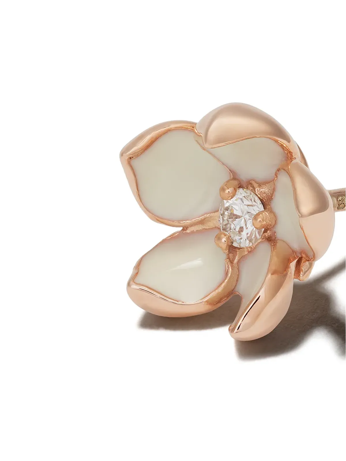 Shaun Leane 桜の花モチーフ ダイヤモンド イヤリング - 画像3