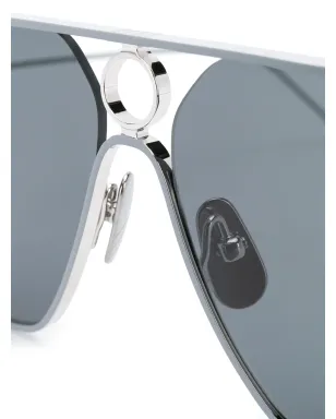 Thom Browne Eyewear 長方形フレームサングラス - サムネイル3