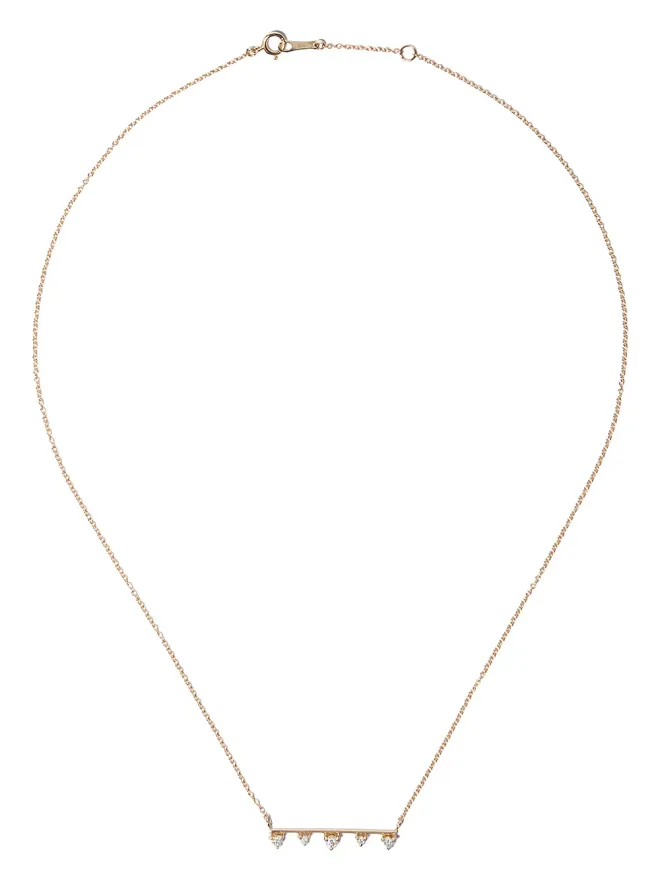 Mizuki Mizuki 14kt gold diamond necklaceの商品画像