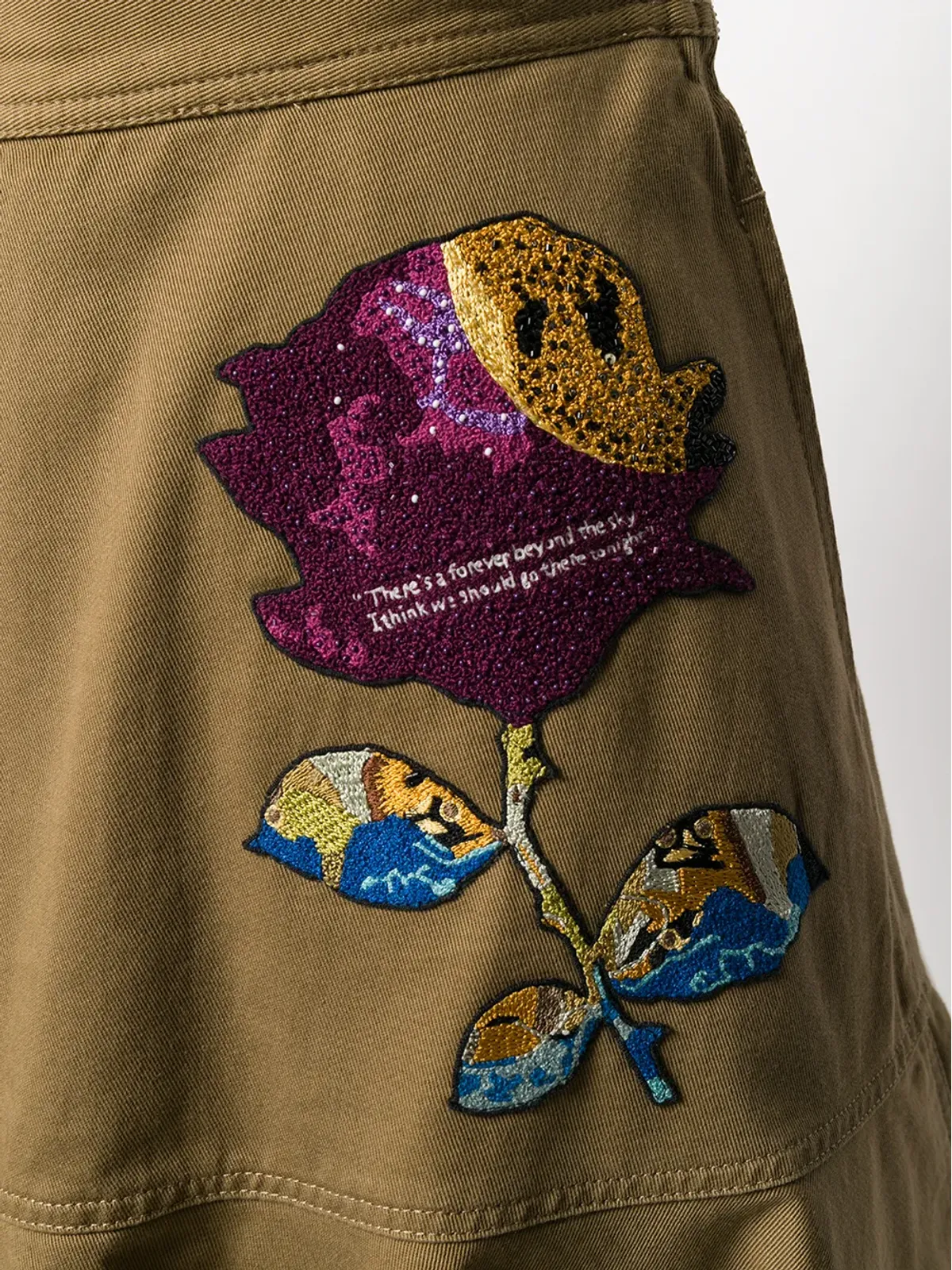 Valentino Garavani x Undercover シークイン刺繍スカート - 画像5