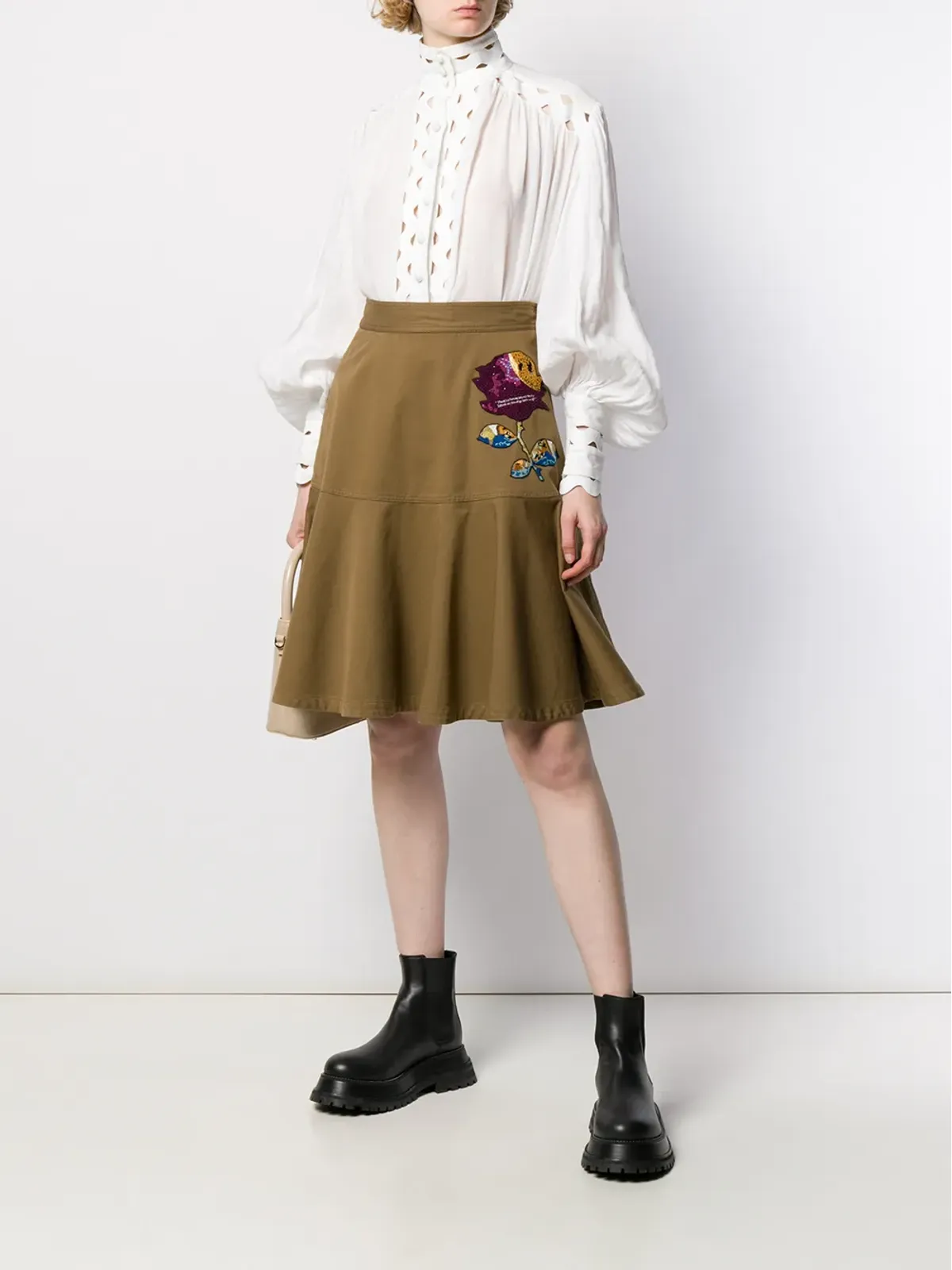 Valentino Garavani x Undercover シークイン刺繍スカート - 画像2
