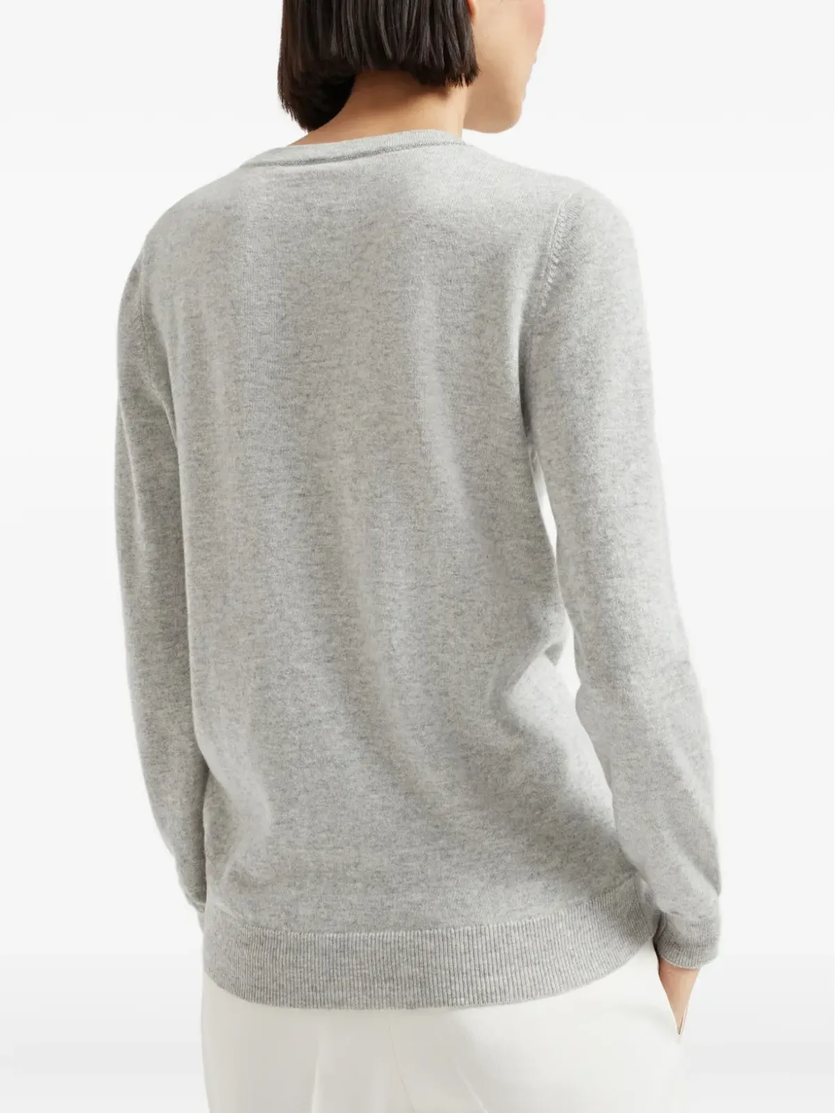 Brunello Cucinelli 丸首ニットセーター - グレー - 画像5