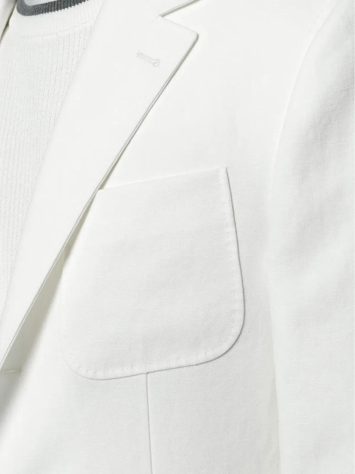 Brunello Cucinelli シングルブレストフィットブレザー - White - 画像5