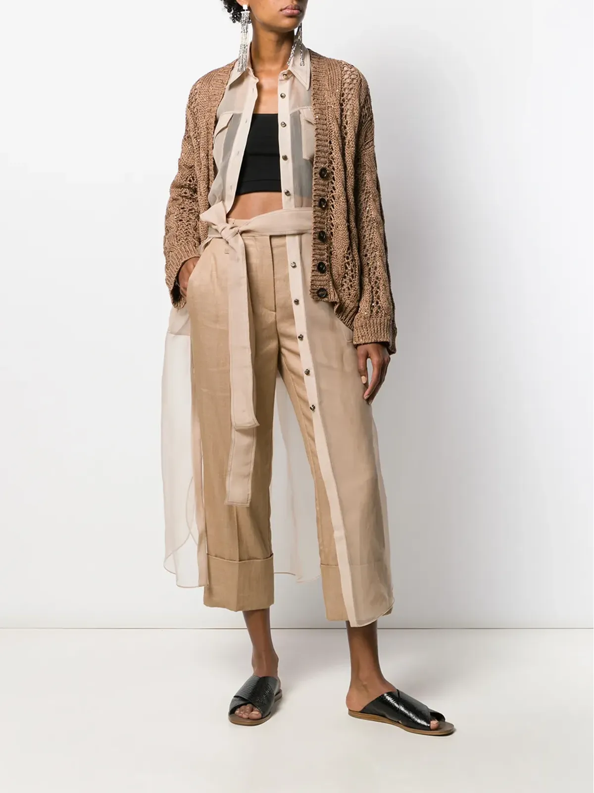 Brunello Cucinelli ストレートレッグ クロップドパンツ - 画像2