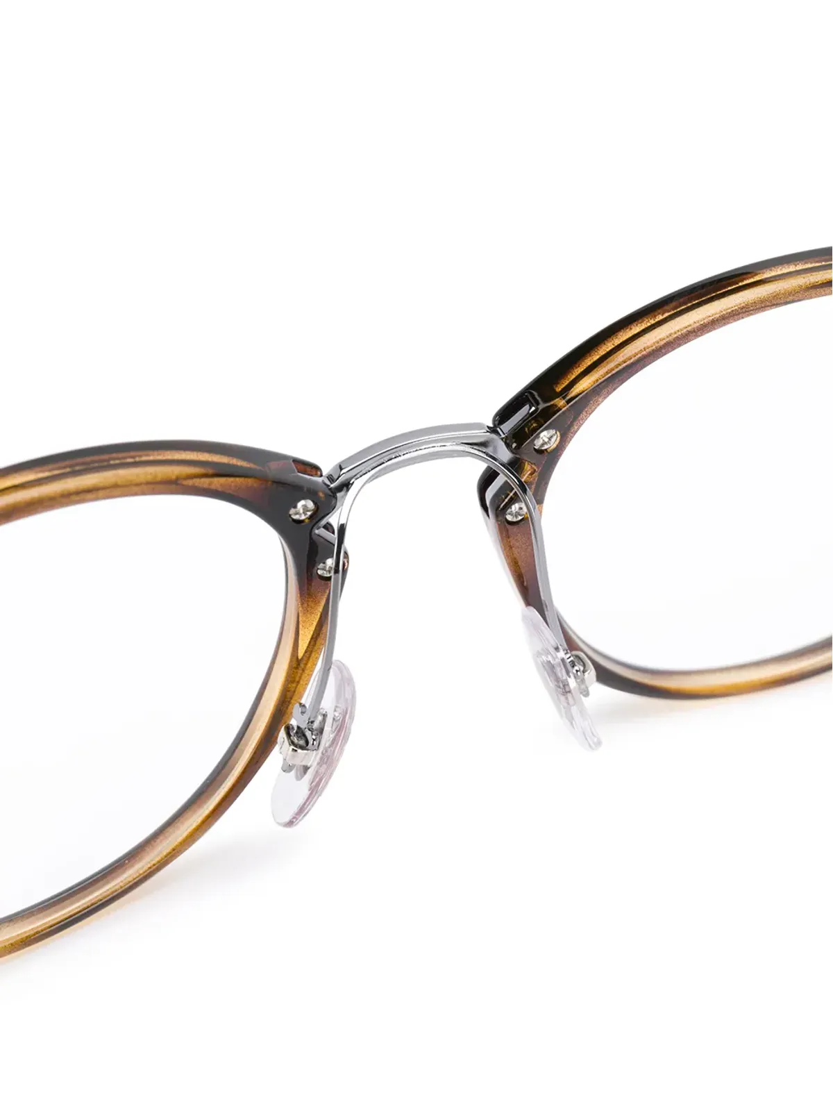 Ray-Ban RB7140 ラウンドフレーム眼鏡 - ブラウン - 画像3