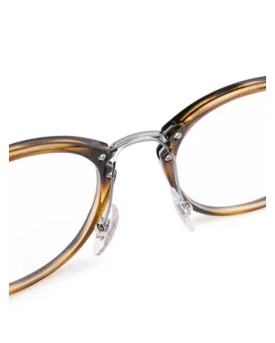 Ray-Ban RB7140 ラウンドフレーム眼鏡 - ブラウン - サムネイル3