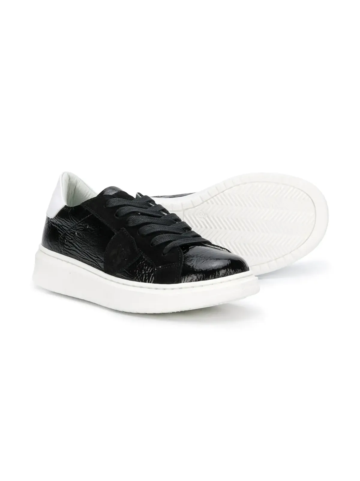Philippe Model Kids ロー・トップ レースアップスニーカー - ブラック - 画像2