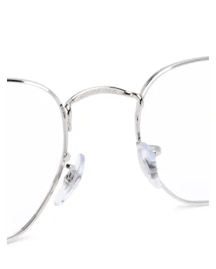 Ray-Ban 角ばったメガネ（メタリック） - サムネイル3