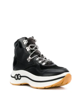 Tory Burch レザー ハイトップスニーカー（ブラック） - サムネイル2