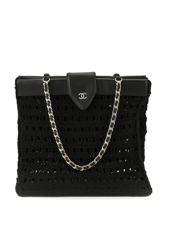 CHANEL Pre-Owned CHANEL ビンテージ CC織りトートの商品画像