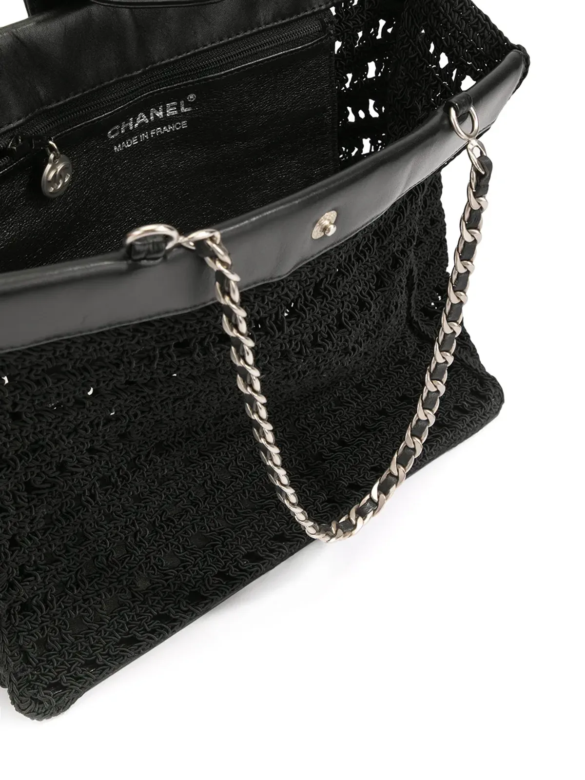 CHANEL ビンテージ CC織りトート - 画像5