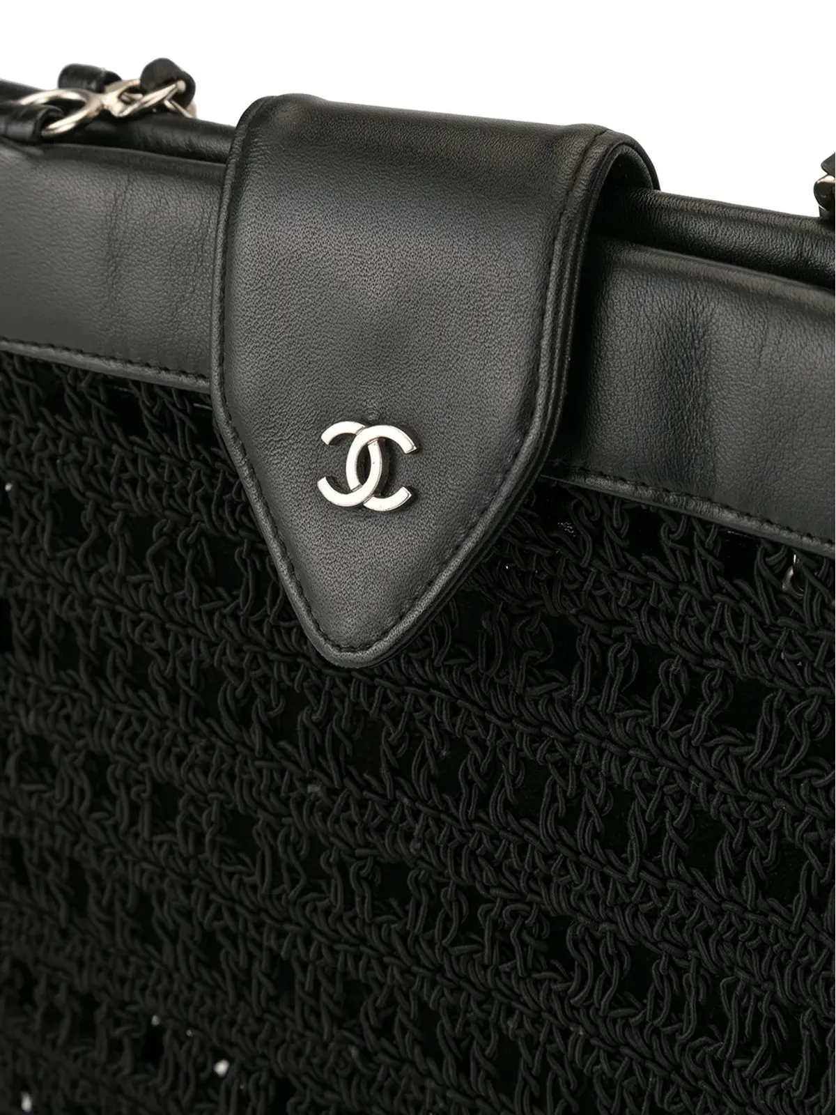 CHANEL ビンテージ CC織りトート - 画像4