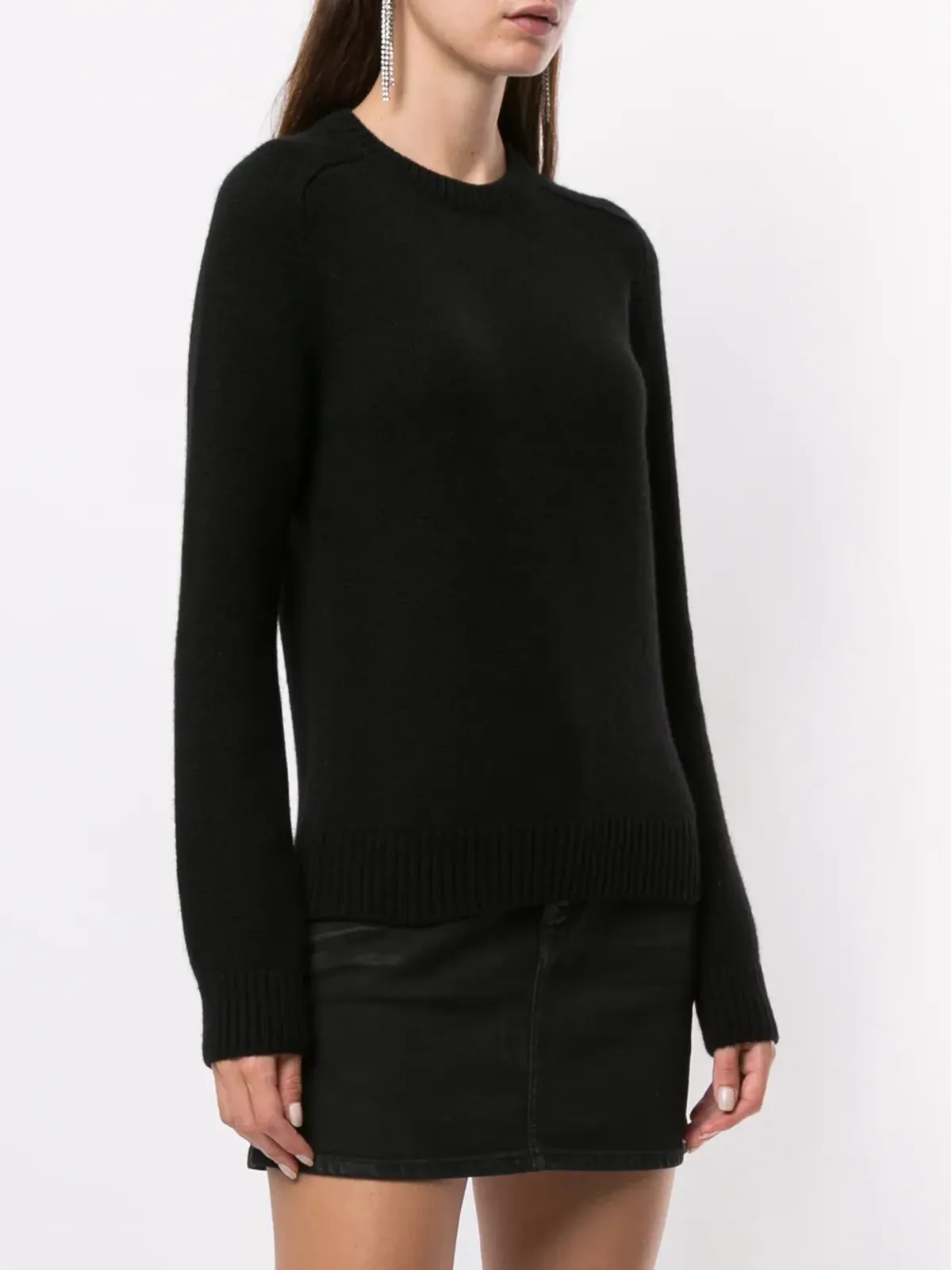 Saint Laurent クルーネック カシミアセーター - 画像3