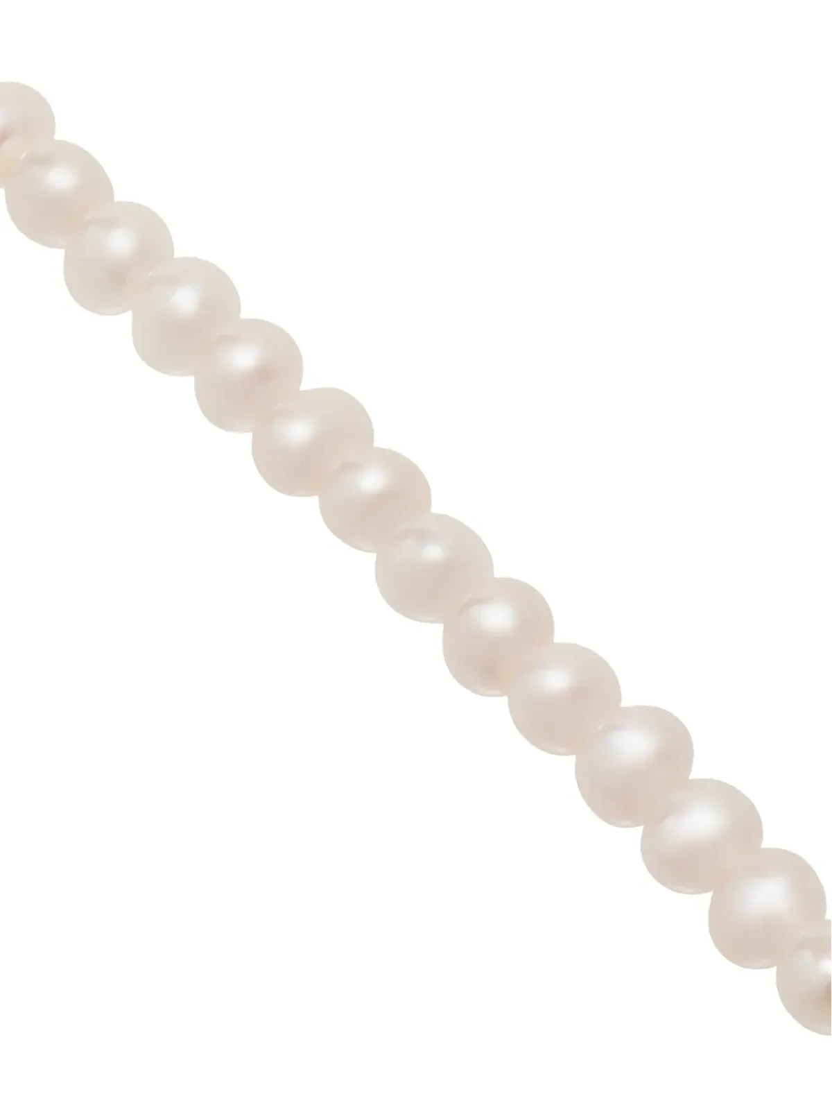 Mateo 9kt yellow gold pearl anklet - White - 画像3