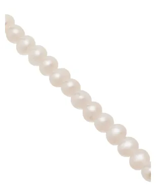 Mateo 9kt yellow gold pearl anklet - White - サムネイル3