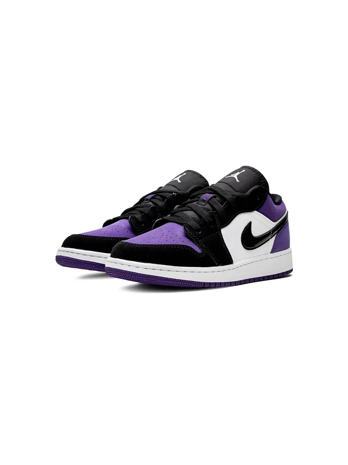 Jordan Kids エア ジョーダン 1 ロー Court Purple キッズ用スニーカー - 画像2
