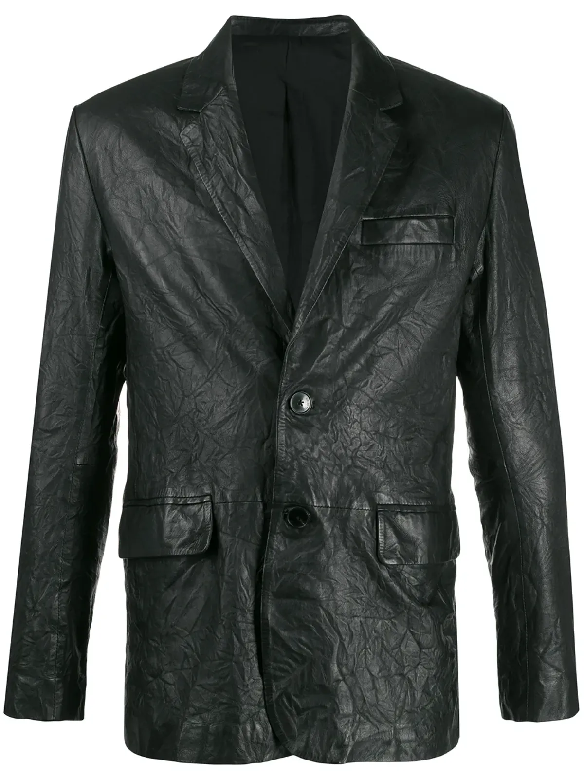 Zadig&Voltaire ブラックのクリンクル加工ブレザー - 画像1
