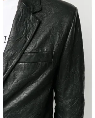 Zadig&Voltaire ブラックのクリンクル加工ブレザー - サムネイル5