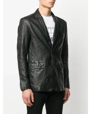Zadig&Voltaire ブラックのクリンクル加工ブレザー - サムネイル3