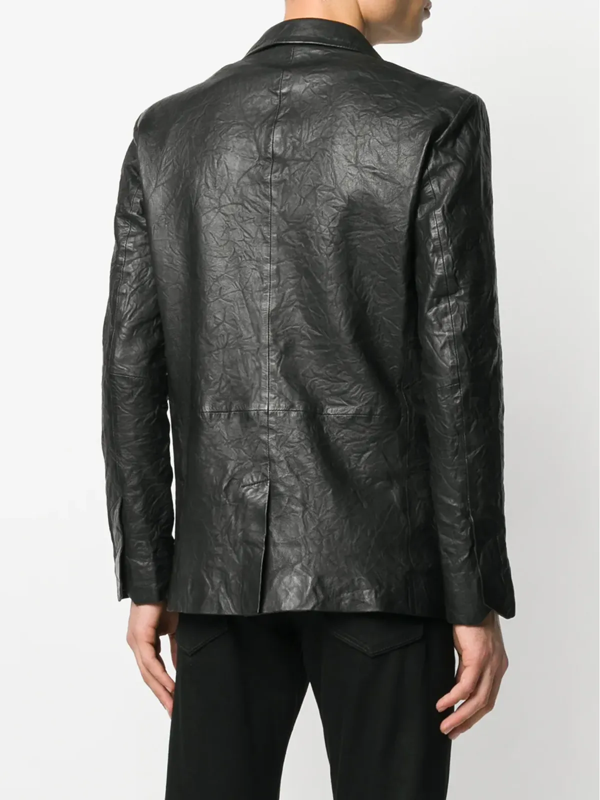 Zadig&Voltaire ブラックのクリンクル加工ブレザー - 画像4