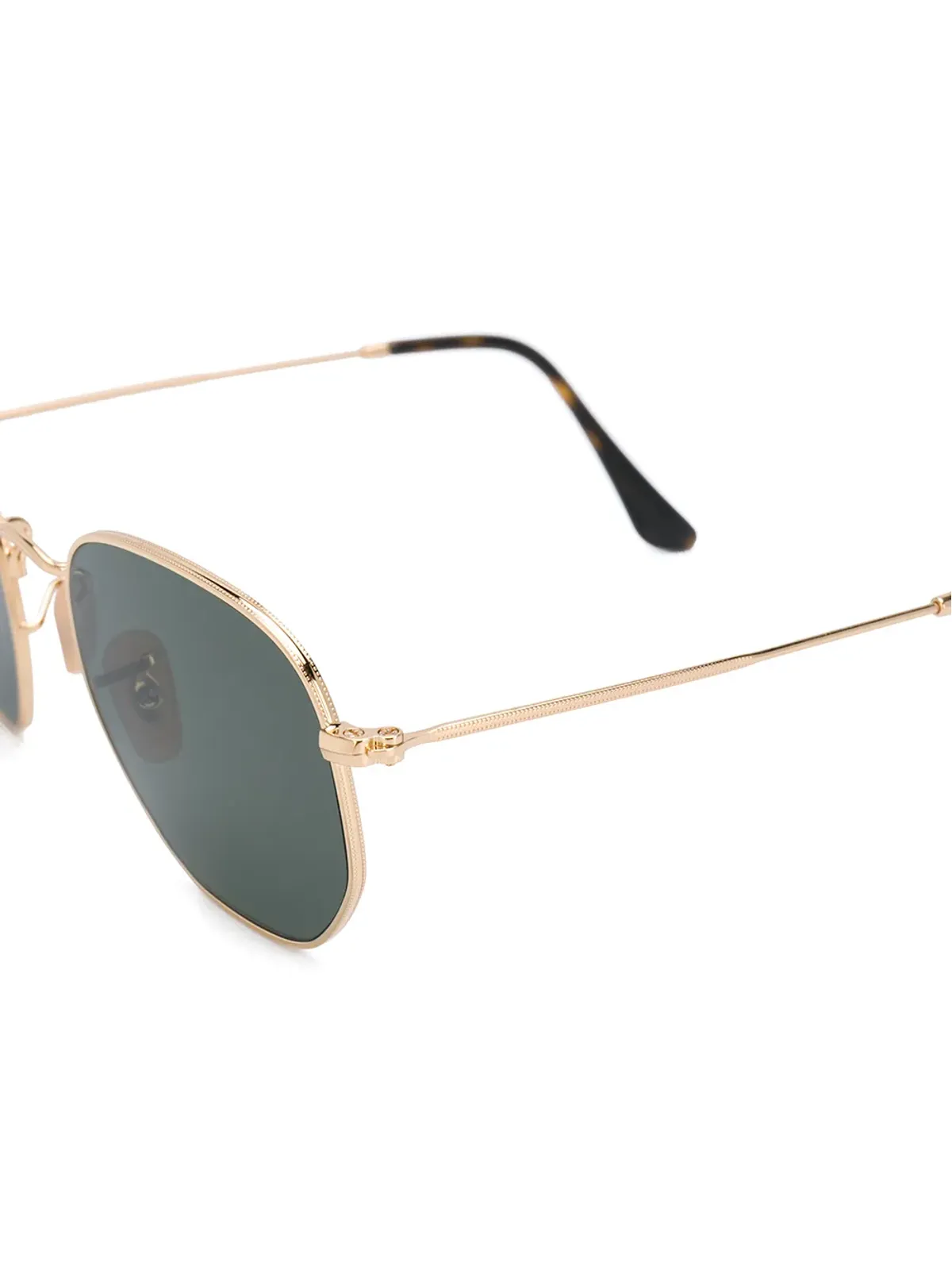 Ray-Ban 六角形フレーム偏光サングラス - ゴールド - 画像3