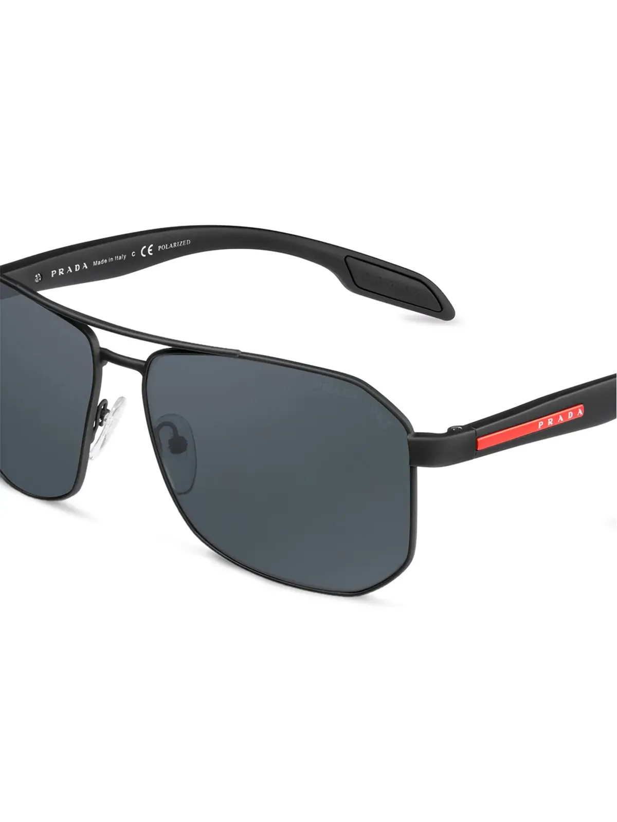 Prada Eyewear Linea Rossa パイロットフレーム サングラス - 画像3