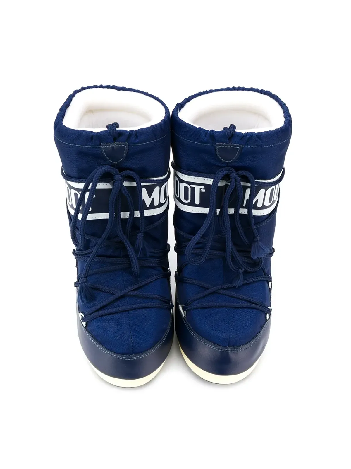 Moon Boot Kids ロゴ入りレースアップスノーブーツ ブルー - 画像5