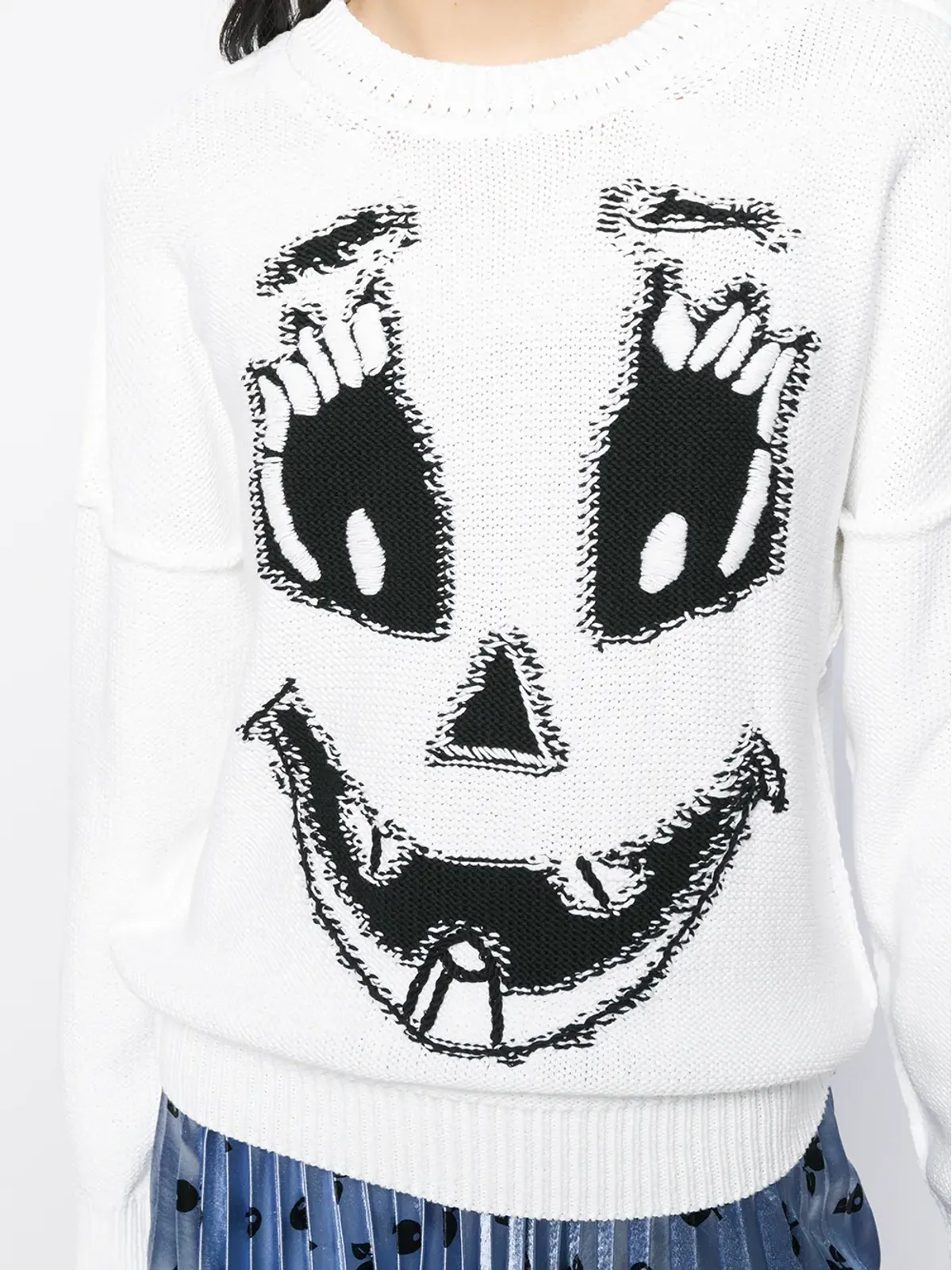 Moschino パンプキンフェイス インターシャ ジャンパー - 画像5