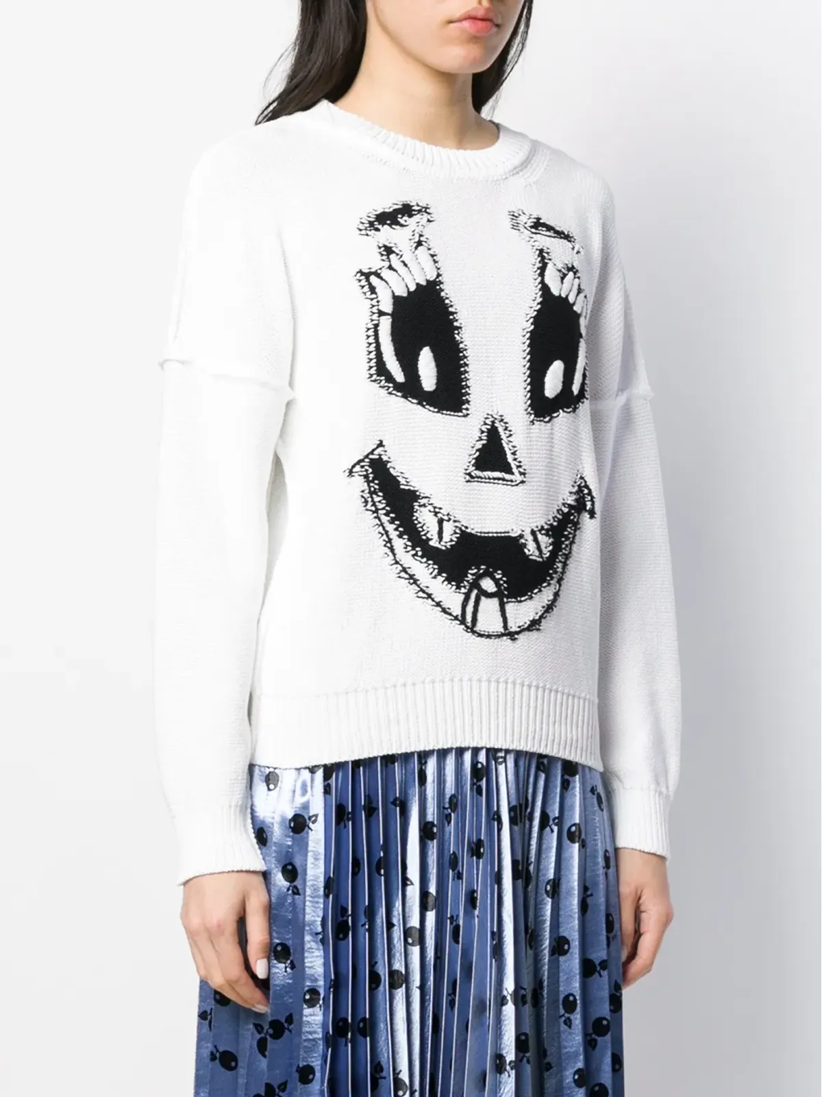 Moschino パンプキンフェイス インターシャ ジャンパー - 画像3