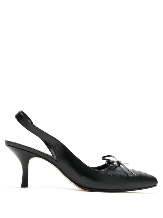 Sarah Chofakian Sarah Chofakian シャネル Pila スリングバックパンプス ブラックの商品画像