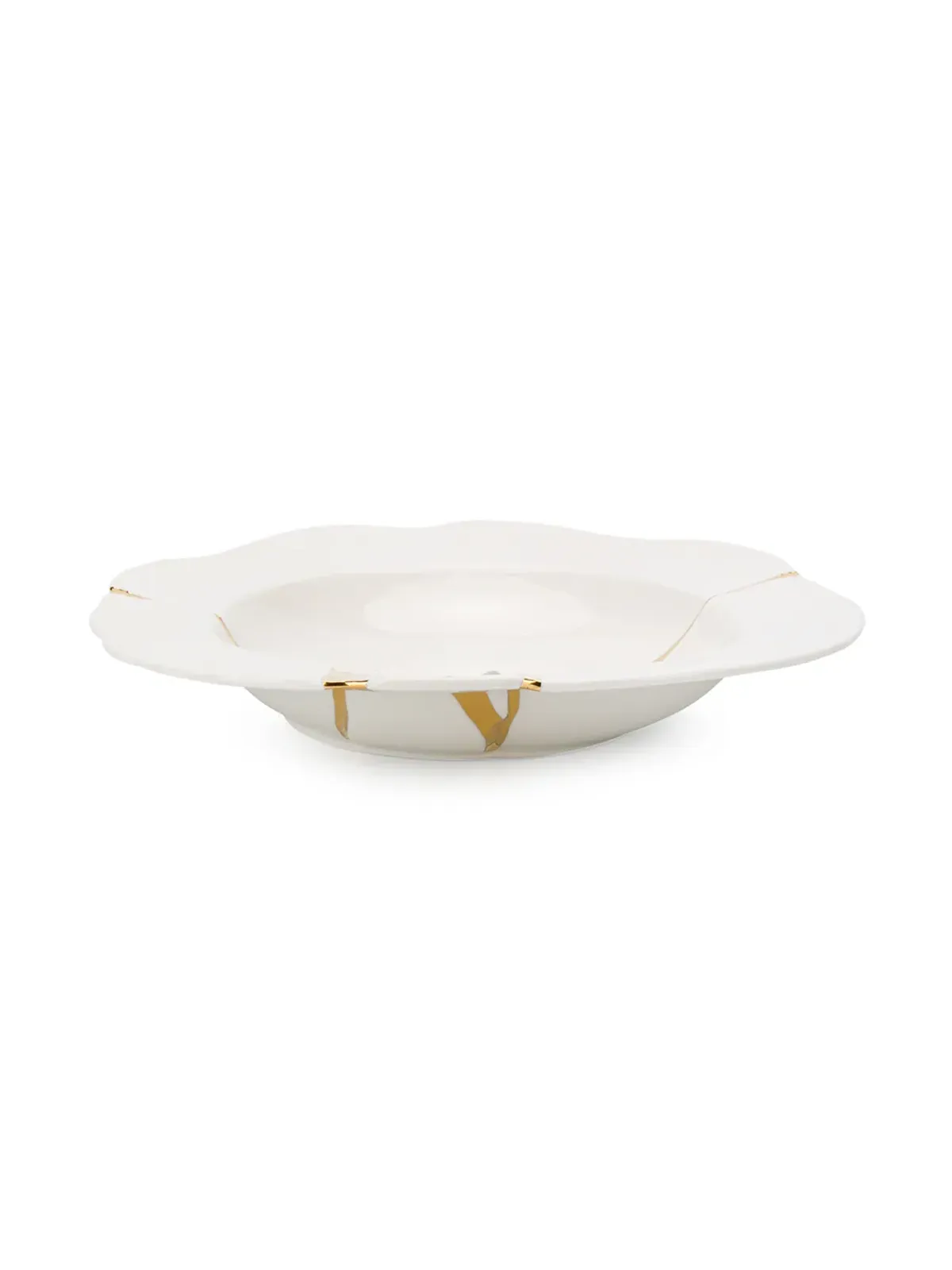 Seletti 金継ぎデザートプレート（24cm）- ホワイト - 画像2
