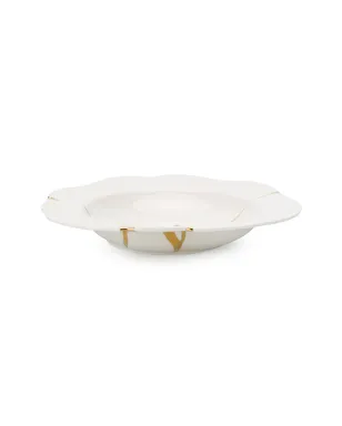 Seletti 金継ぎデザートプレート（24cm）- ホワイト - サムネイル2