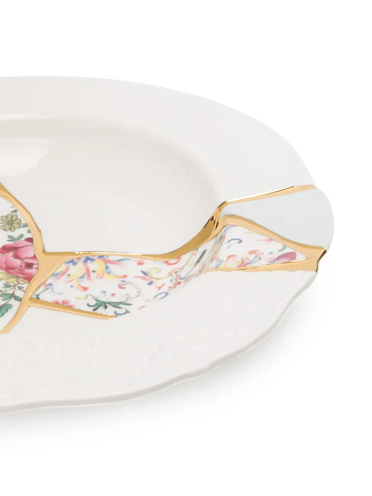 Seletti 金継ぎデザートプレート（24cm）- ホワイト - 画像3