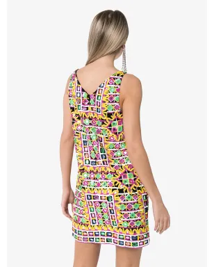 Ashish sequin-embellished patterned mini dress - Yellow - サムネイル4